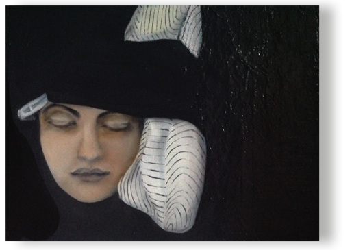 der Schlaf
öl, Lack/Lw 30 x 40 cm, 2015